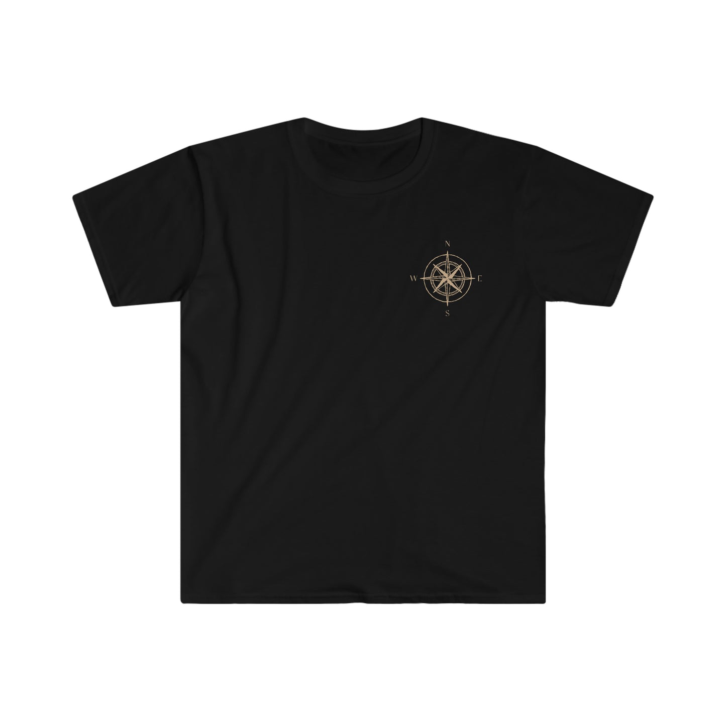 Compass design gold - Unisex Softstyle T-Shirt