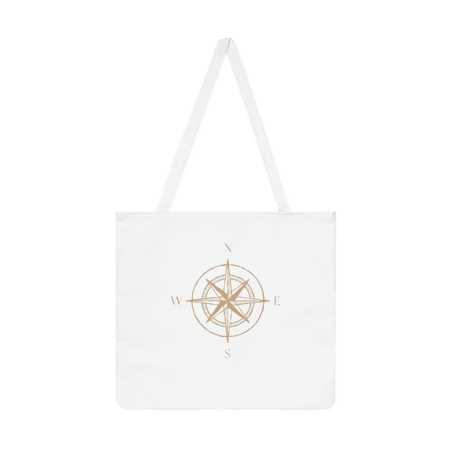 Compass gold design Shoulder Tote Bag