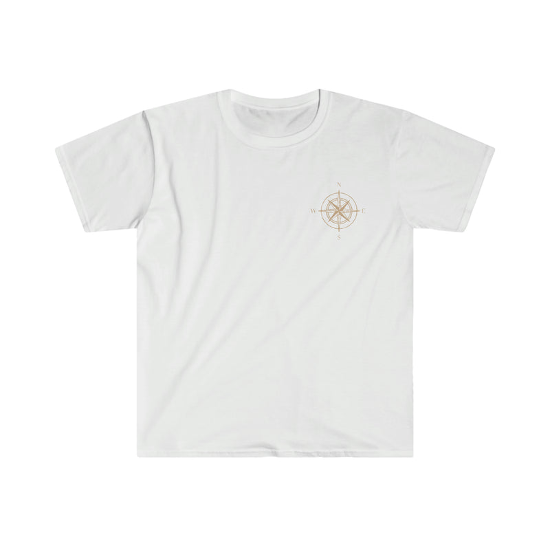 Compass design gold - Unisex Softstyle T-Shirt