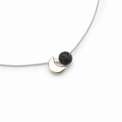 Silver Moon Aromatherapy Necklace