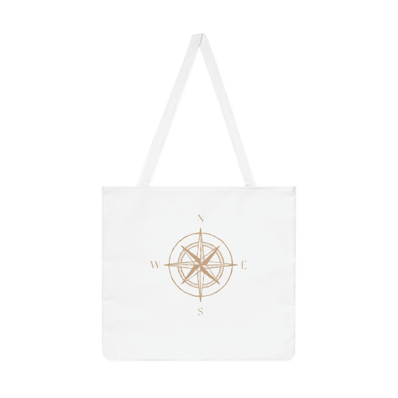 Compass gold design Shoulder Tote Bag